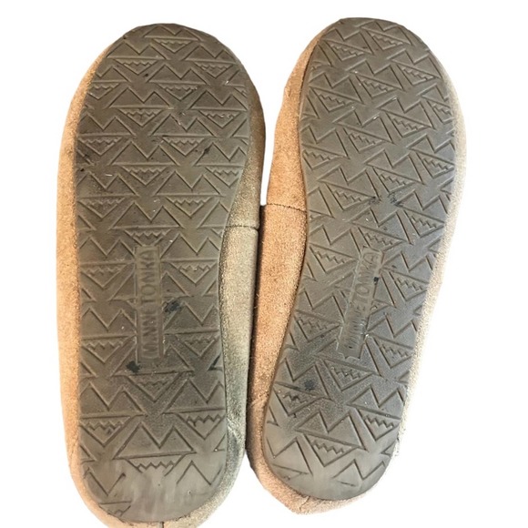Minnetonka women’s suede fur lined Cally Cinnamon Moccasins size 7M - Picture 6 of 6